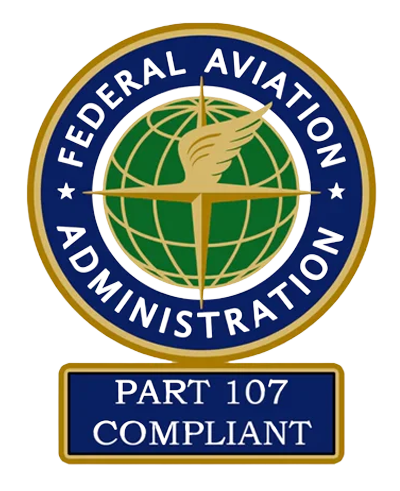 FAA Part 107 certified drone pilots on staff