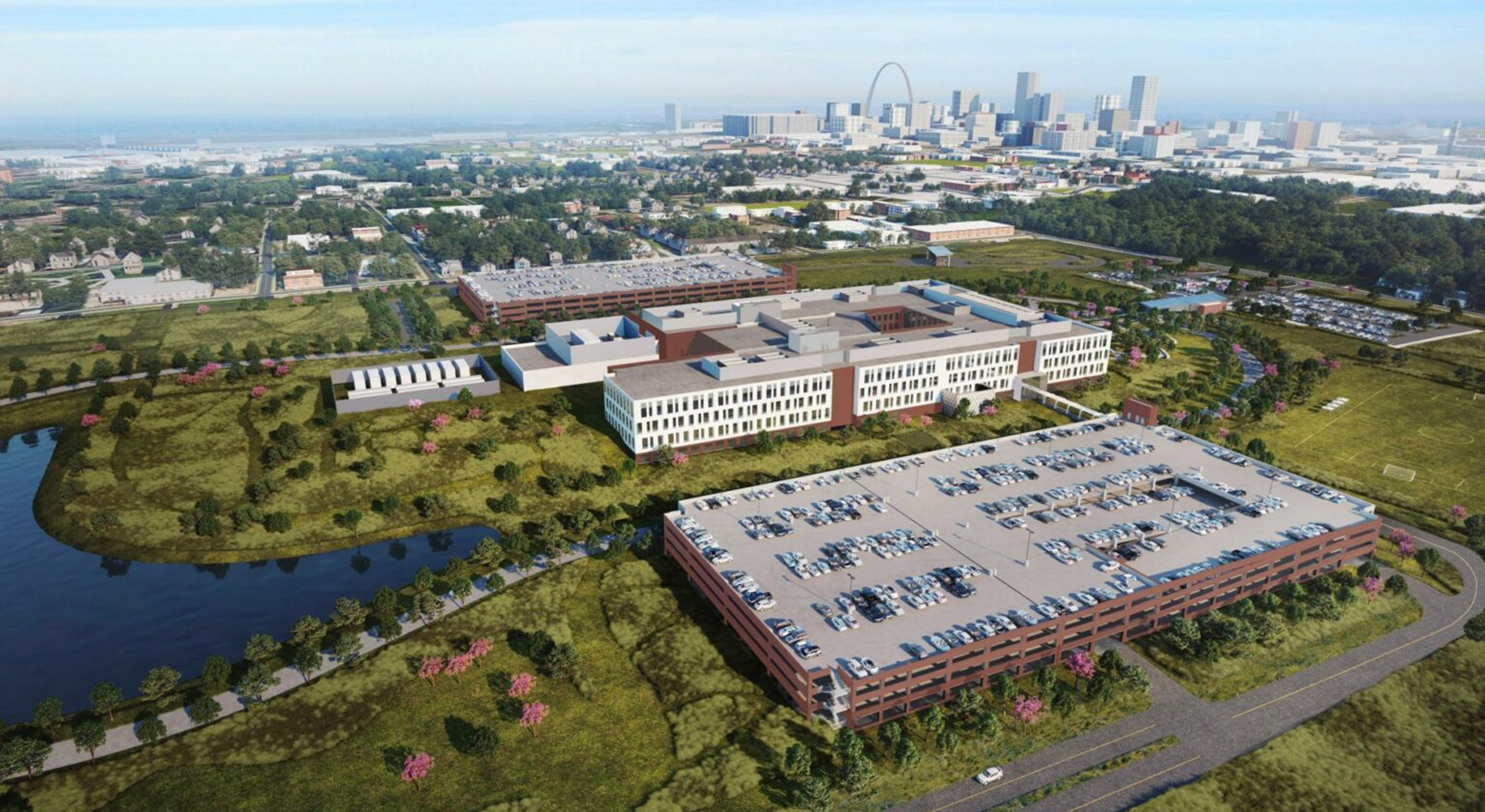 Aireal view of the new NGA Headquarters.