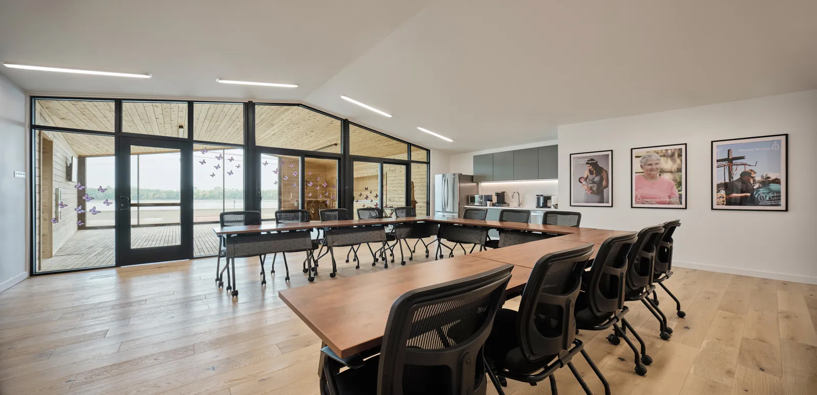 meeting room from LifeHouse new residential building after G&W performed enclosure testing.